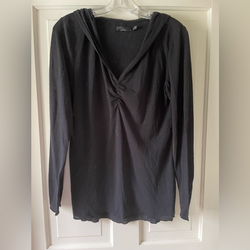 Prana Black Long Sleeve Women's Top